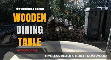 Revive Your Round Wooden Dining Table: A Step-by-Step Refinishing Guide