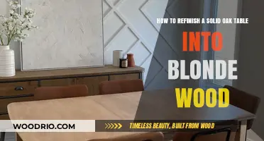 Transform Your Solid Oak Table: A Blonde Wood Refinishing Guide