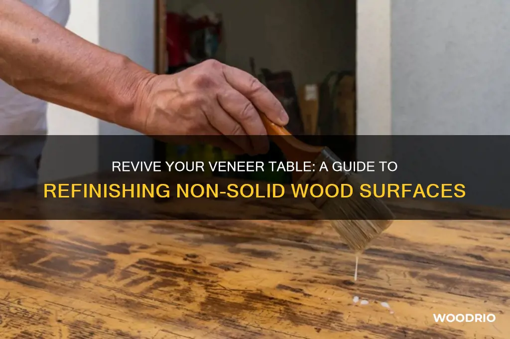 how to refinish a table that is not solid wood
