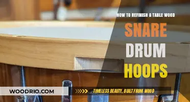 Revive Your Drum's Shine: Refinishing Table Wood Snare Hoops Guide