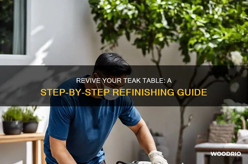how to refinish a teak wood table