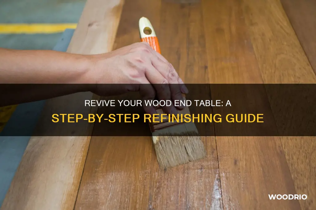 how to refinish a wood end table