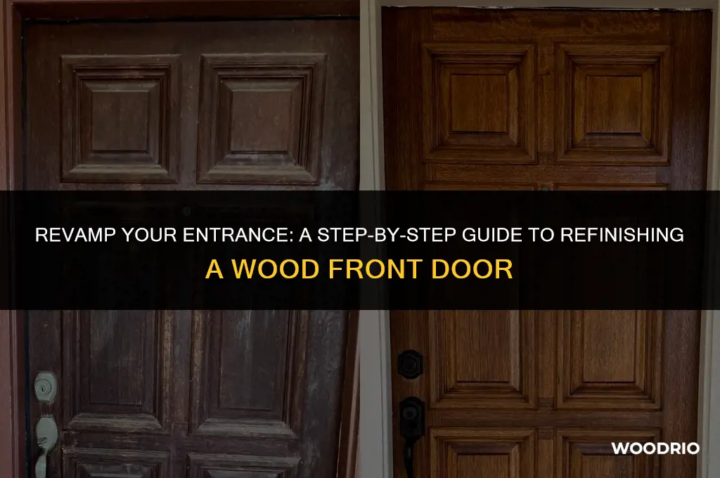how to refinish a wood front door