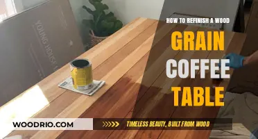 Revive Your Coffee Table: A Guide to Refinishing Wood Grain