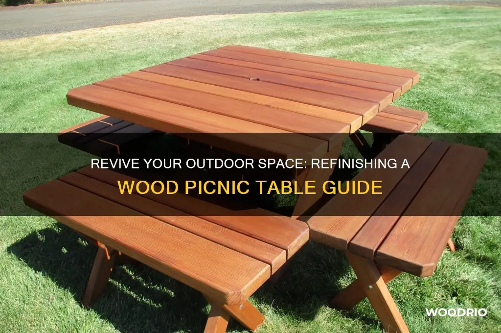 how to refinish a wood picnic table