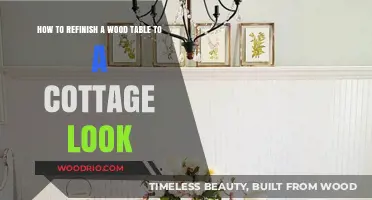 Transform Your Table: Achieving a Charming Cottage Look with Refinishing