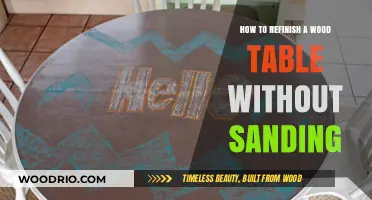 Effortless Wood Table Refinishing: Skip Sanding, Revive Your Table