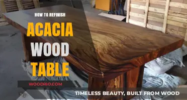 Revitalize Your Acacia Wood Table: A Step-by-Step Refinishing Guide