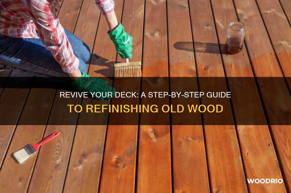 how to refinish an old wood deck