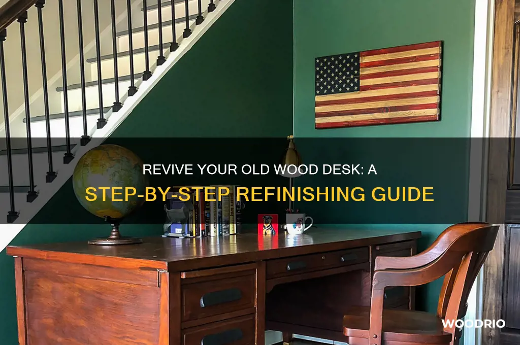 how to refinish an old wood desk