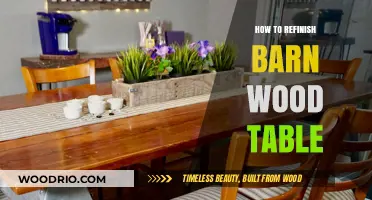 Revive Rustic Charm: A Guide to Refinishing Barn Wood Tables