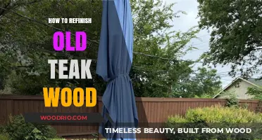 Revive Teak Wood: Step-by-Step Guide to Refinishing Old Furniture