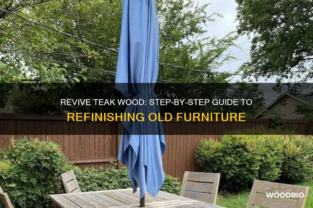 how to refinish old teak wood