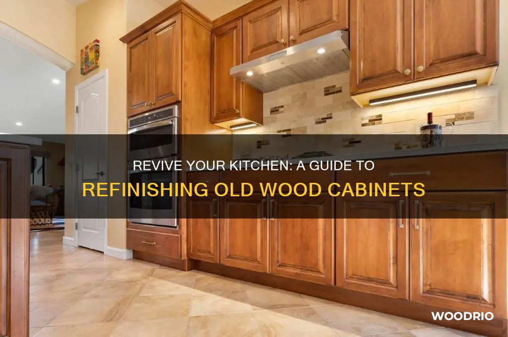 how to refinish old wood cabinets