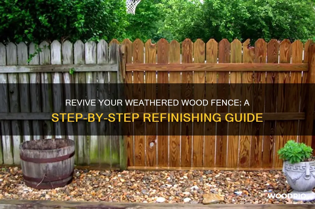 how to refinish old wood fence