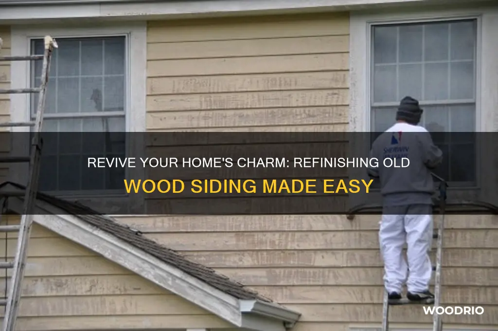 how to refinish old wood siding
