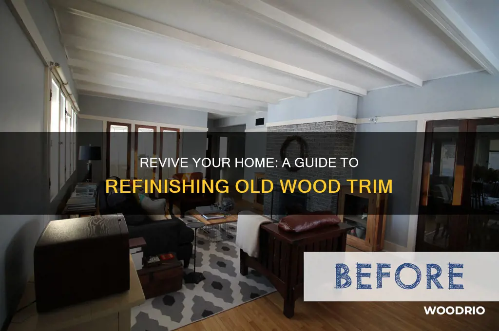 how to refinish old wood trim