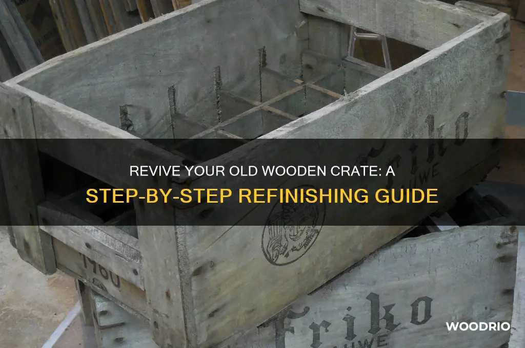 how to refinish old wooden crate