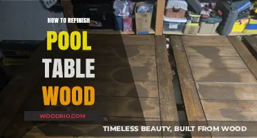 Revive Your Pool Table: A Step-by-Step Guide to Refinishing Wood