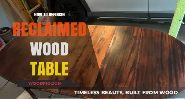 Revive Your Reclaimed Wood Table: A Step-by-Step Refinishing Guide