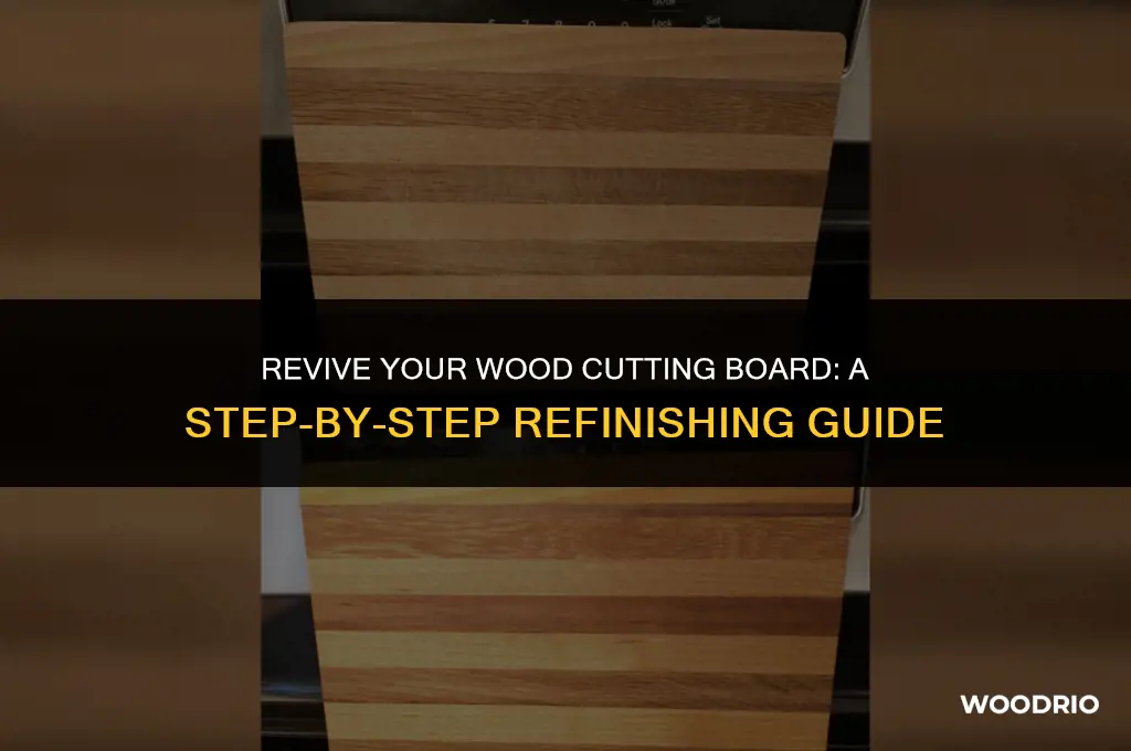 how to refinish wood cutting board