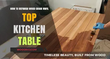 Revive Your Kitchen: Refinishing Wood Grain Vinyl Table Tops