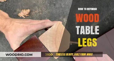 Revive Your Furniture: A Step-by-Step Guide to Refinishing Wood Table Legs