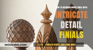 Mastering Wood Refinishing: Reviving Intricate Detail Finials on Your Table