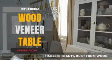 Revive Your Wood Veneer Table: A Step-by-Step Refinishing Guide