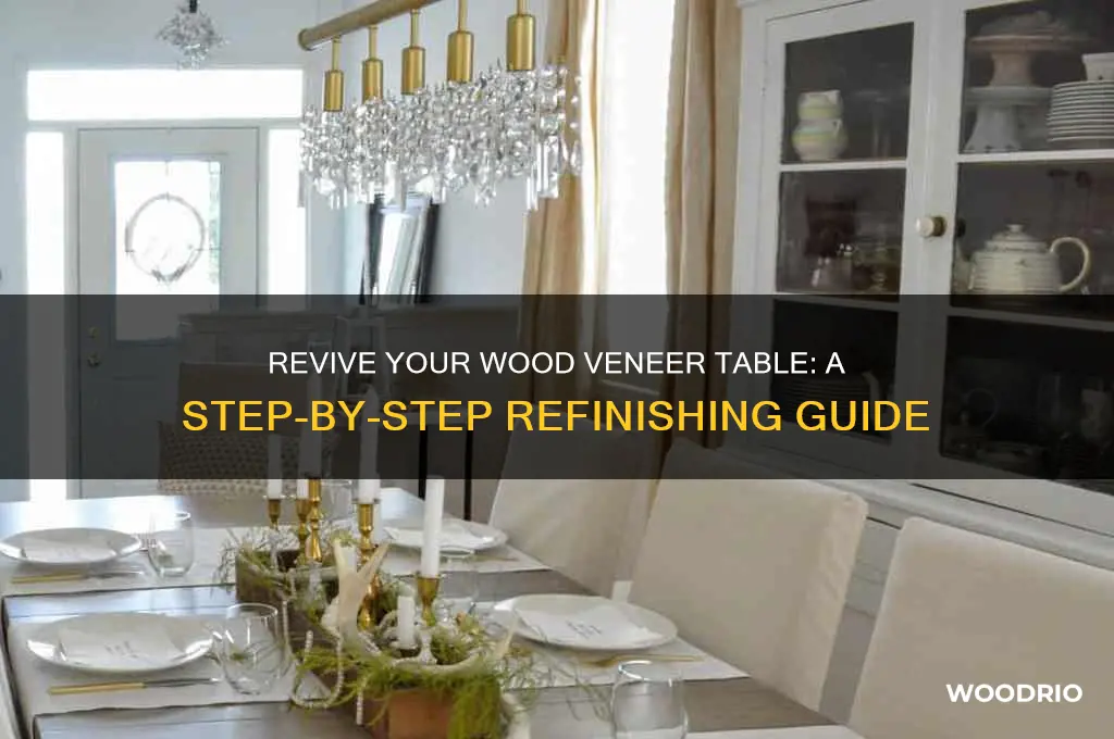 how to refinish wood veneer table