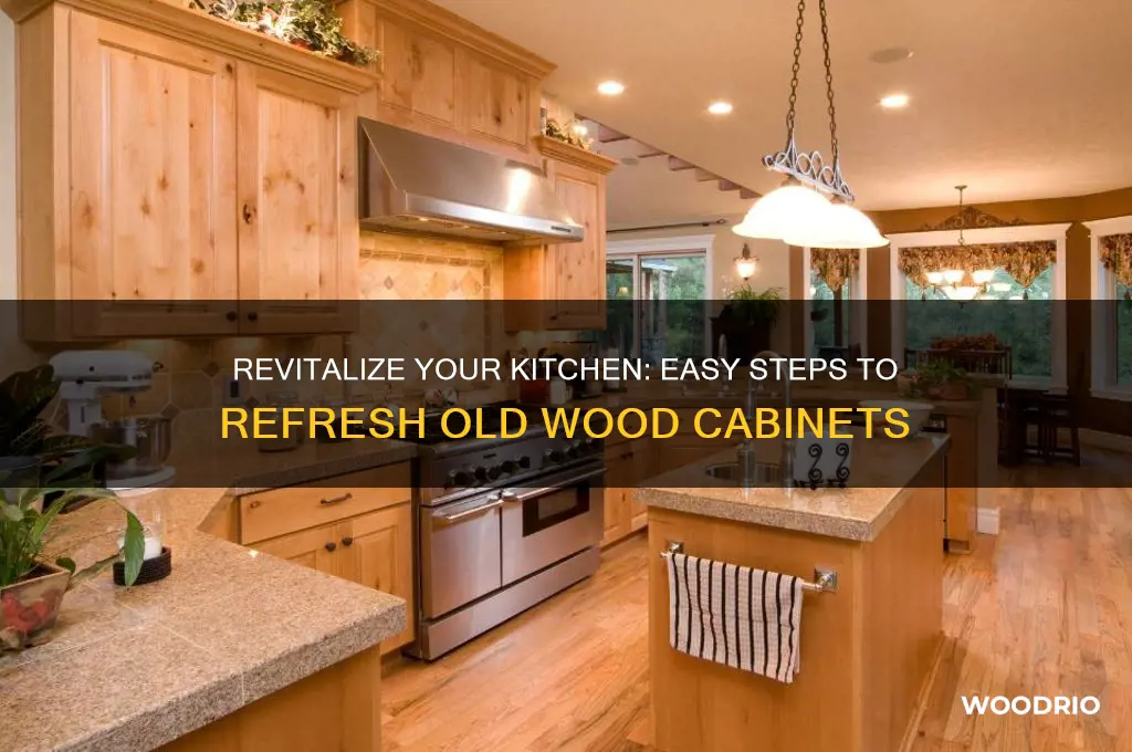 how to refresh old wood cabinets