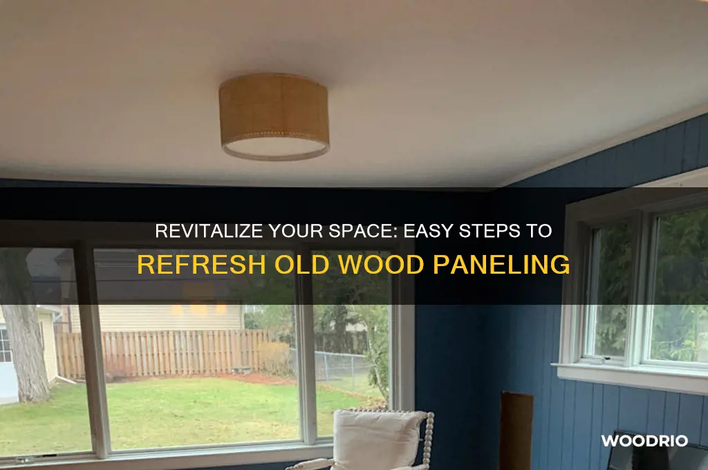 how to refresh old wood paneling
