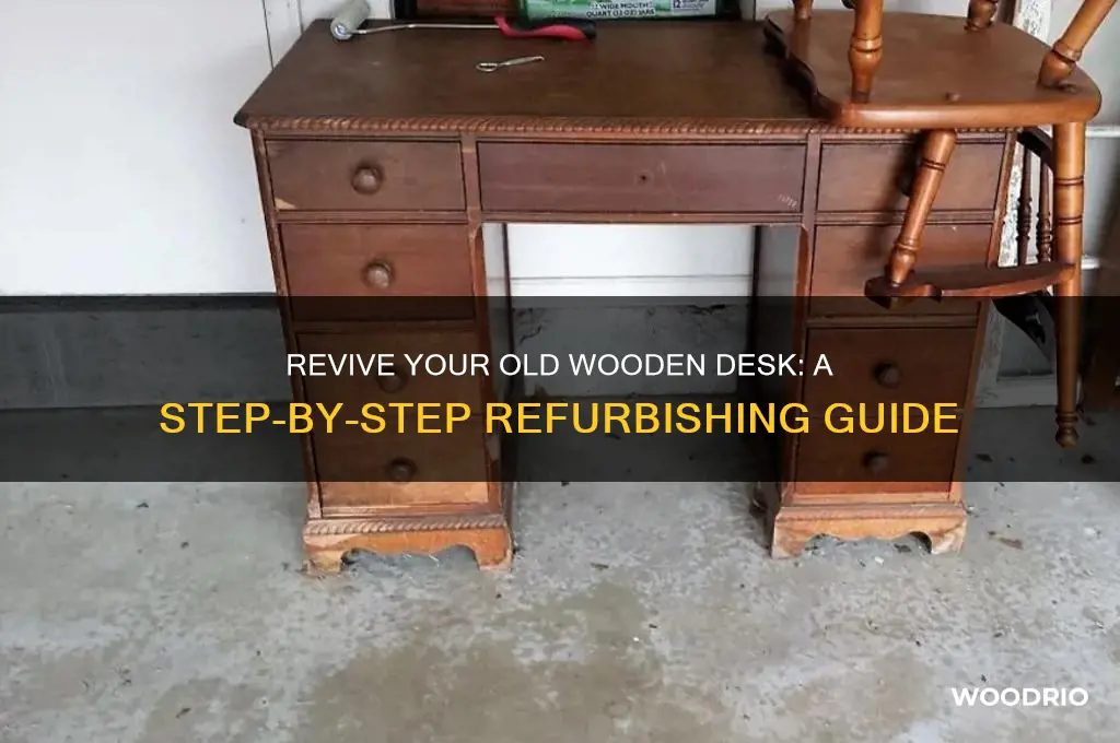 how to refurbish an old wooden desk