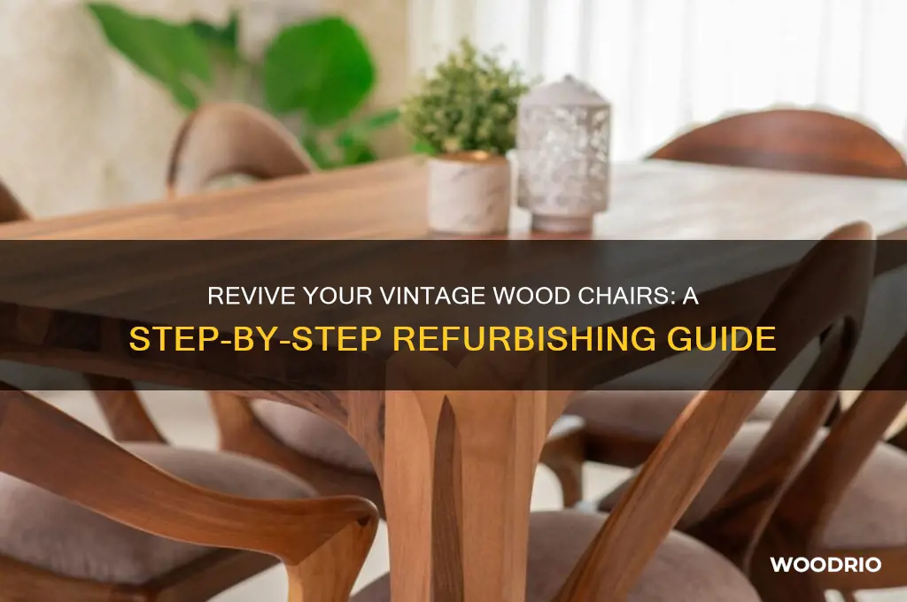 how to refurbish old wood chairs