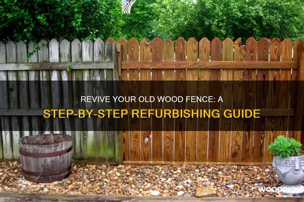 how to refurbish old wood fence