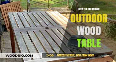 Revive Your Outdoor Wood Table: Easy Refurbishing Tips and Tricks