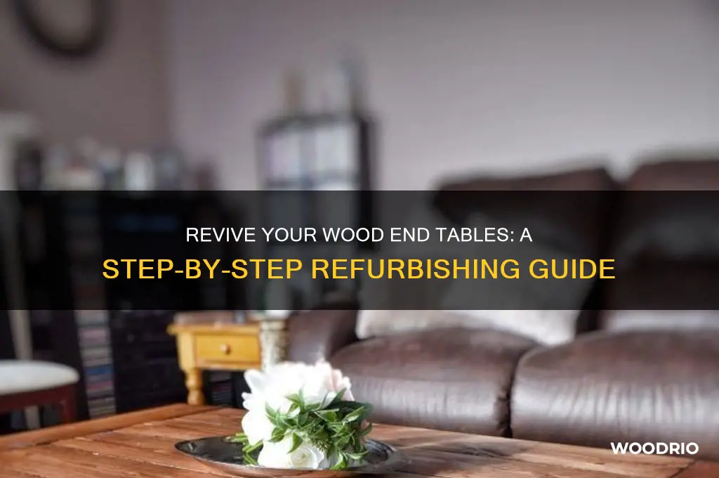 how to refurbish wood end tables
