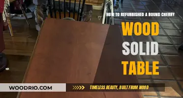Revive Your Round Cherry Wood Table: A Refurbishing Guide