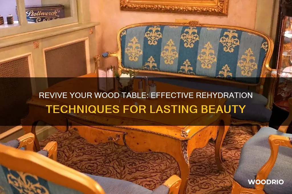 how to rehydrate wood table
