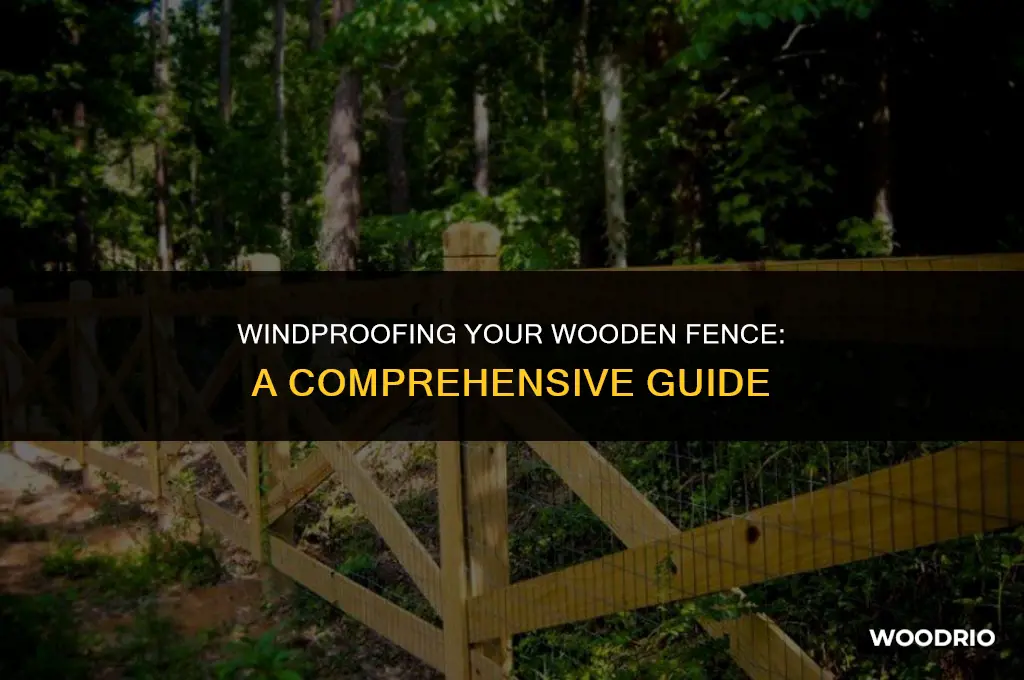 how to reinforce a wood fence for wind