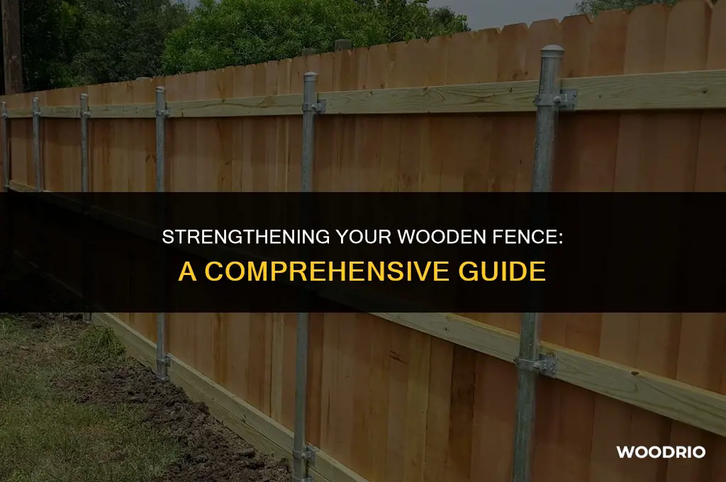 how to reinforce a wood fence