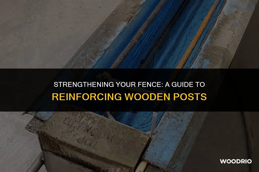 how to reinforce a wooden fence post
