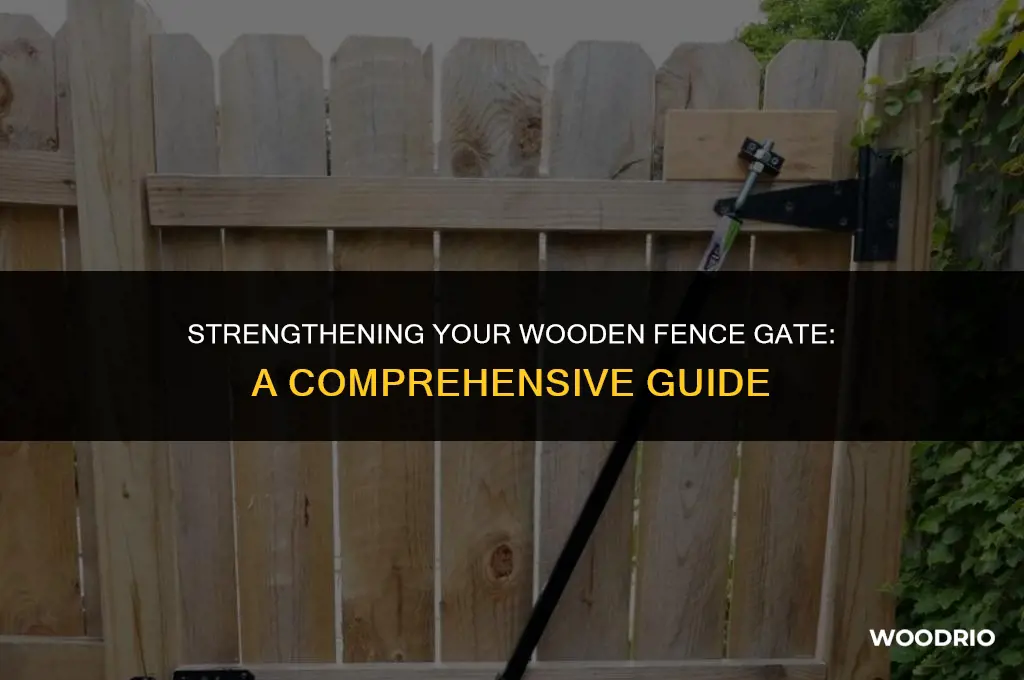 how to reinforce wooden fence gate