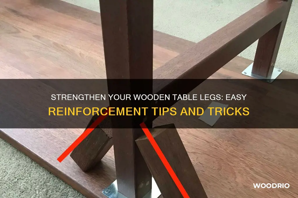 how to reinforce wooden table legs
