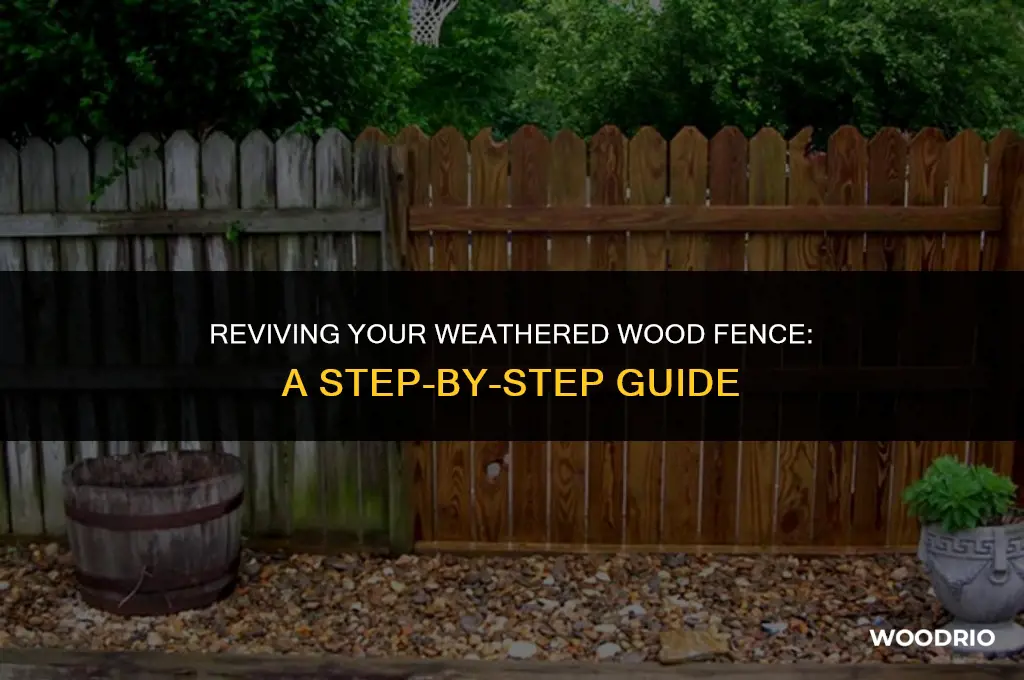 how to rejuvenate old wood fence