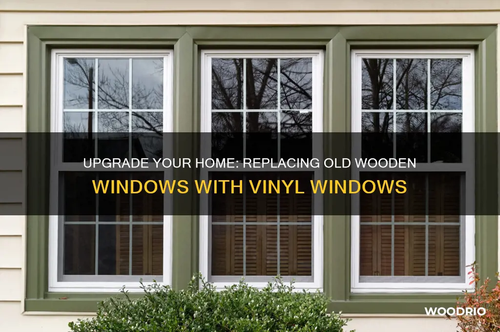 how to relace old wooden windows sith vinal