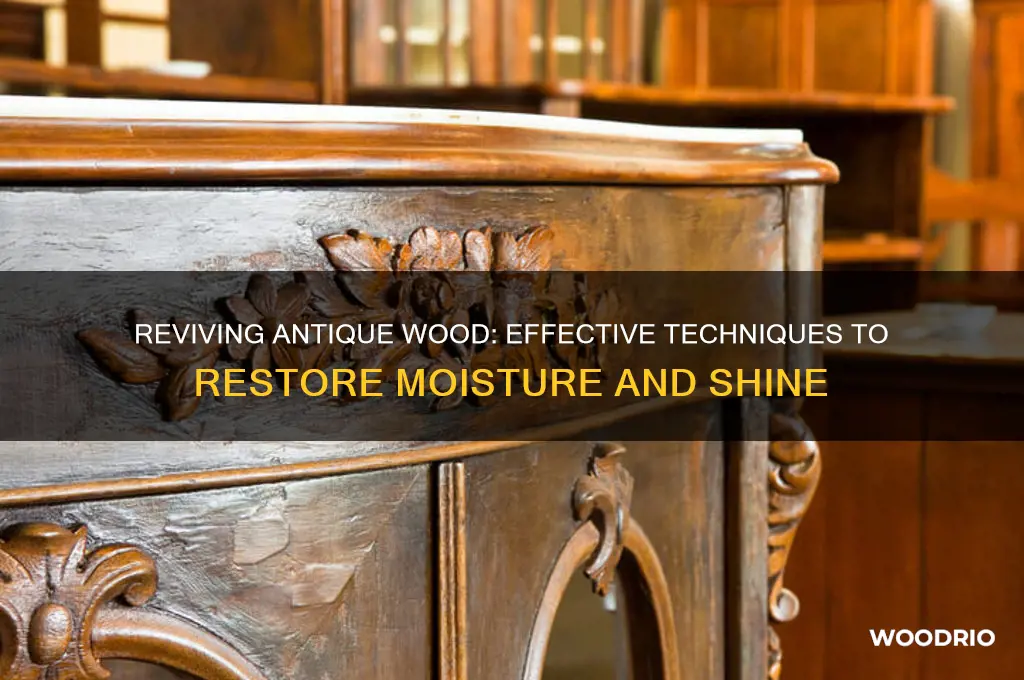 how to remoisturize old antique wood