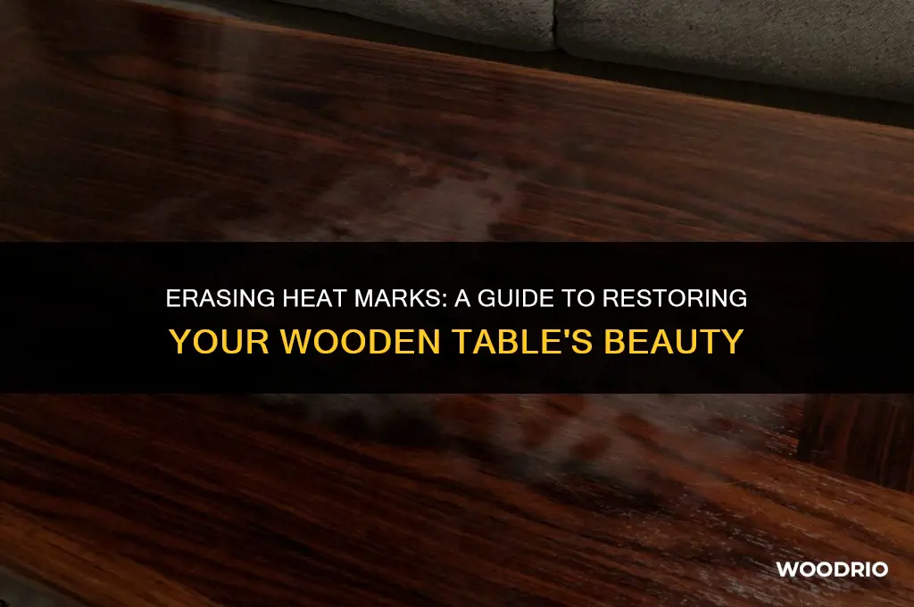how to remove a heat stain on wood table