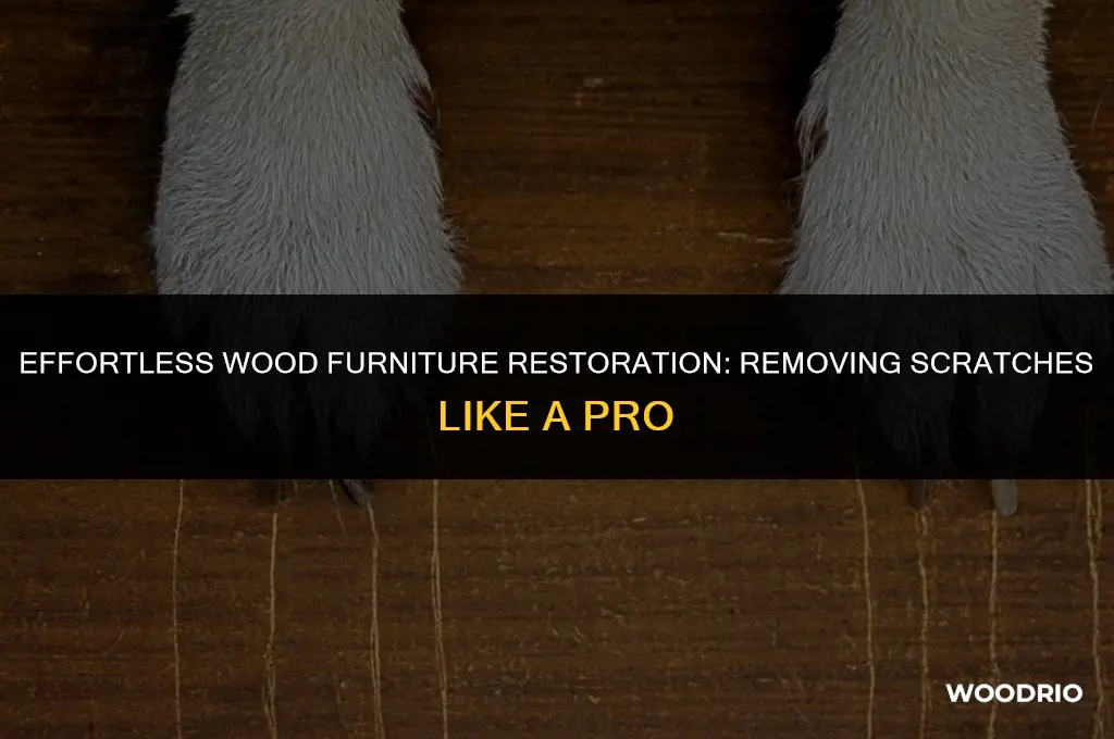 how to remove a scratch from wood furniture