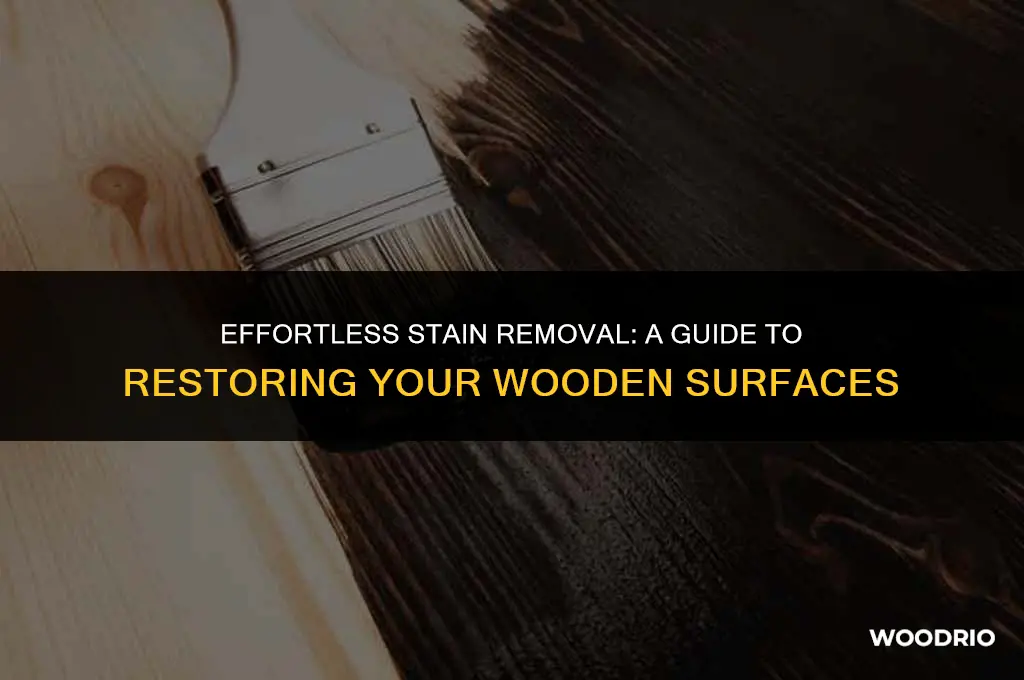 how to remove a stain from wood